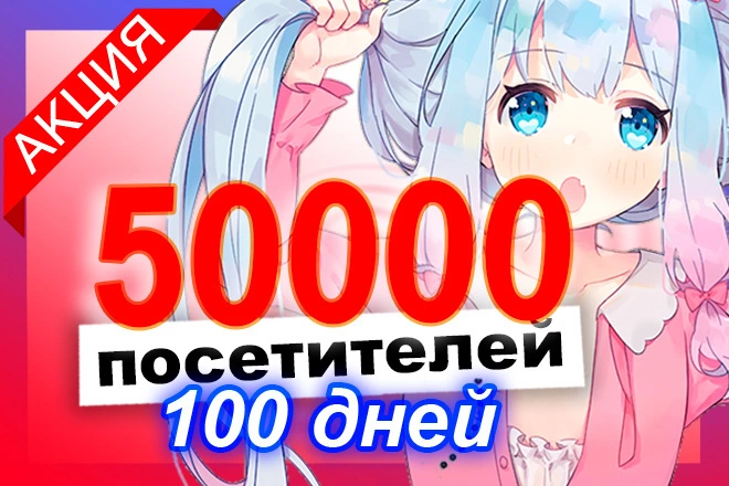 50000 посетителей от рекламной сети для улучшения поведенческих  - BigBossTraffic
